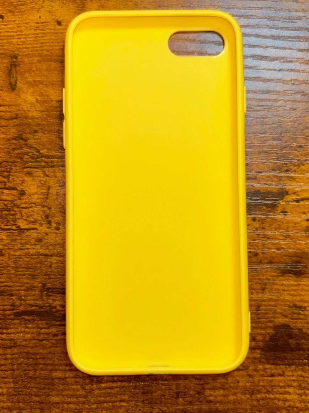 iPhone SE/7/8 Yellow Silicone Phone Case with Black Swoosh Accent⭐️⭐️⭐️